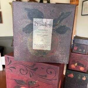 Primitive stackable boxes